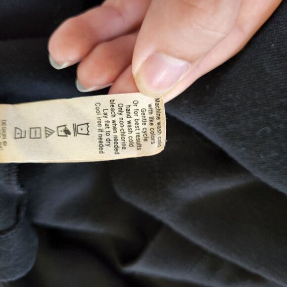 Athleta Black Sleevelesss Wrap Dress Womens Small knit stretch Athleisure 46295 - Picture 6 of 6